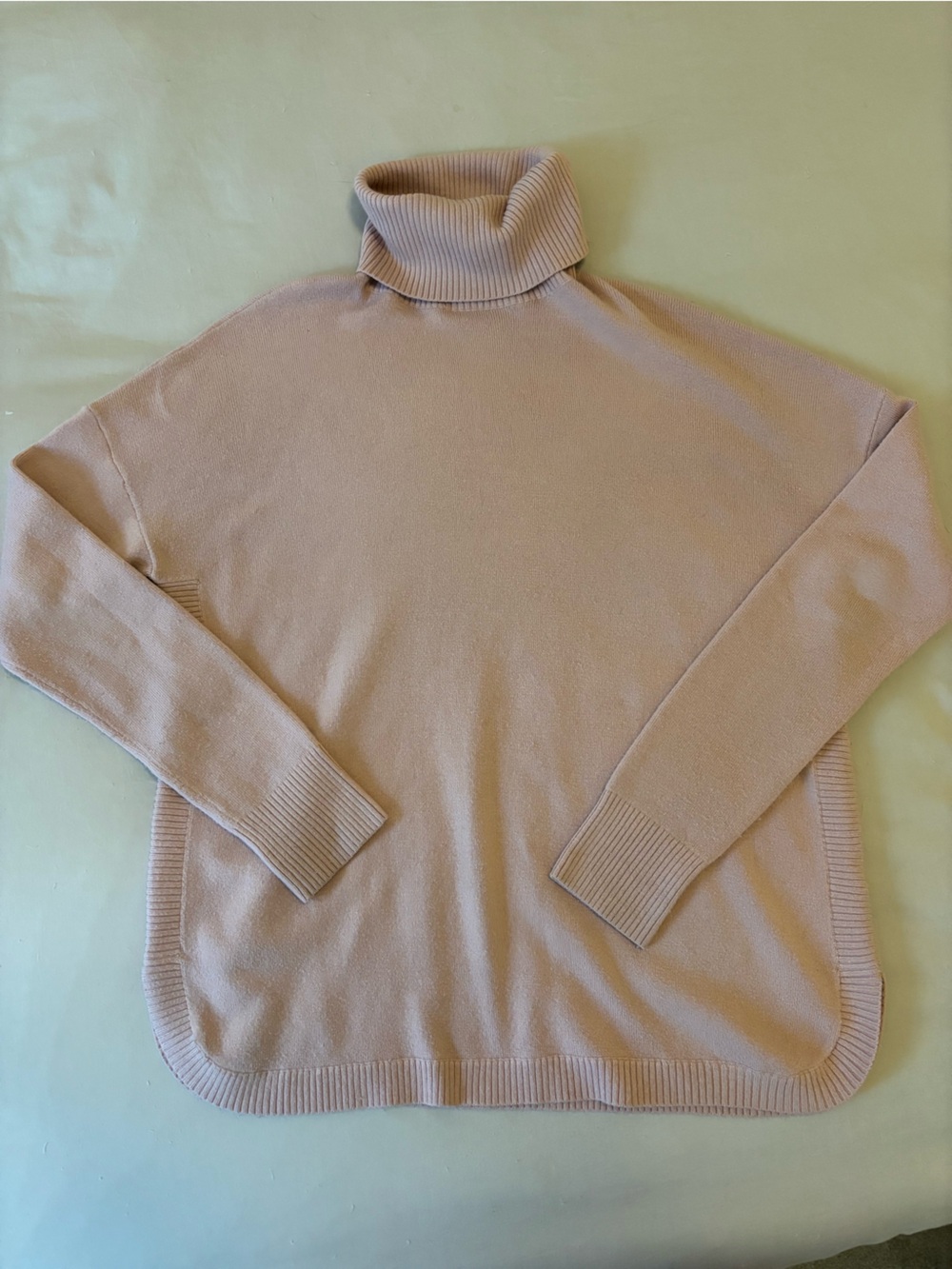 French Connection Dusty Pink Turtleneck Sweater